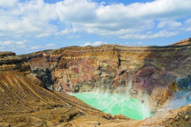 Crater of Mount Aso