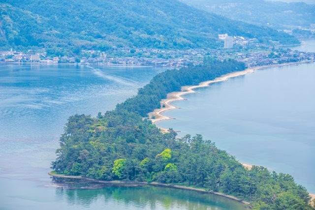 Panoramic view of Amanohashidate