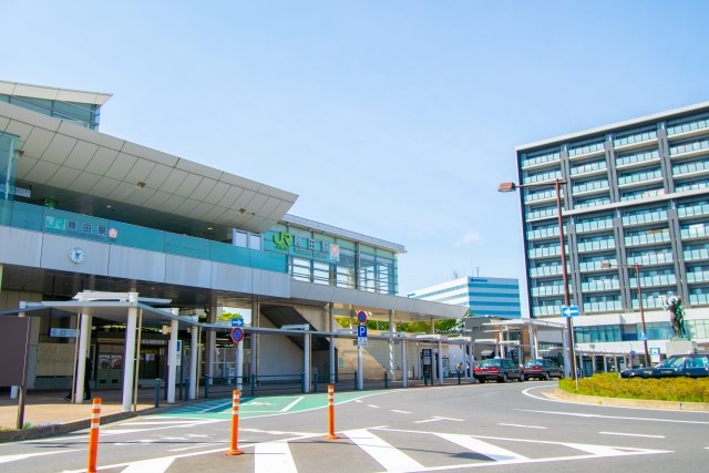 Katsuta Station on the Joban Line