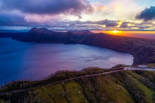 Sunrise over Lake Mashu