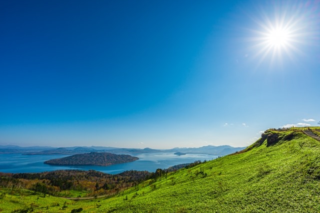 Lake Kussharo seen from Bihoro Pass