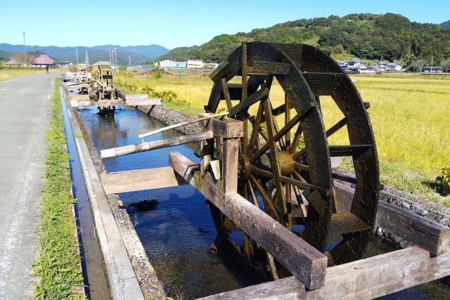 Shimanto River water wheel