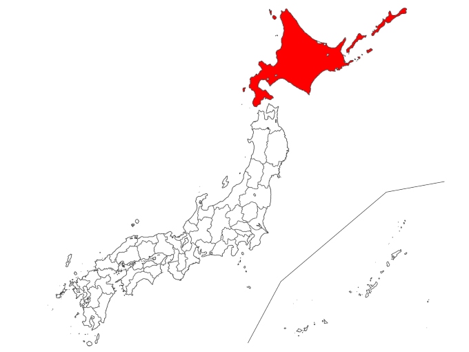 北海道の地図