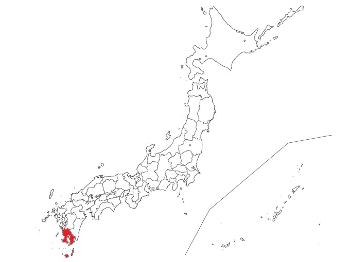 鹿児島の地図
