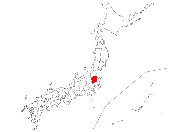 栃木県の地図