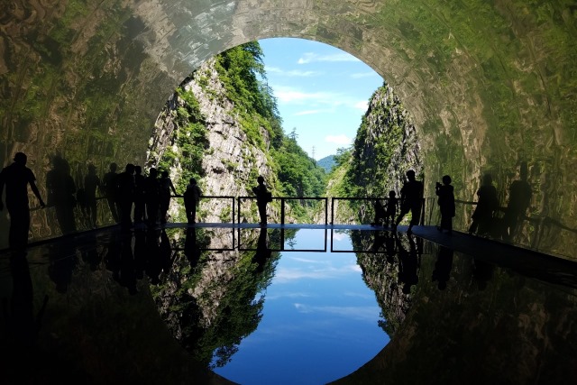 清津峡のパノラマステーション