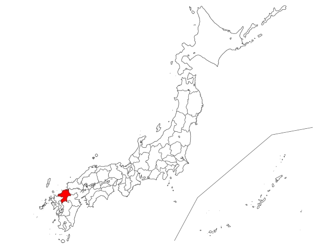 福岡の地図