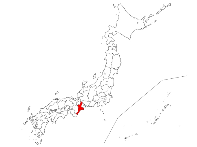 三重県의 지도