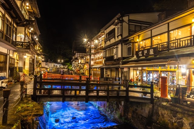 レトロな銀山温泉