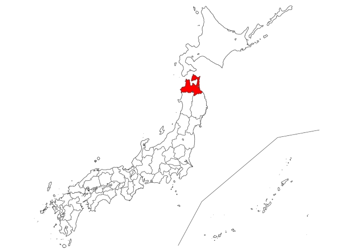 青森県の地図