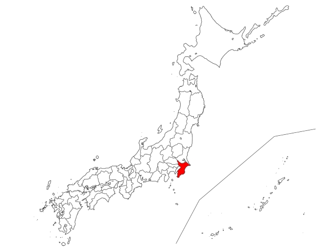 Map of Chiba Prefecture
