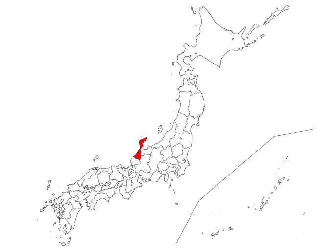 Map of Ishikawa Prefecture