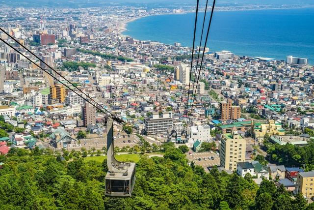 函館山のロープウェー