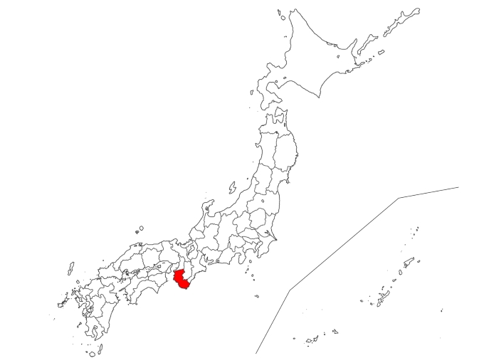 和歌山県の地図