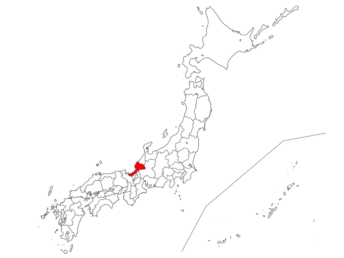 福井県の地図