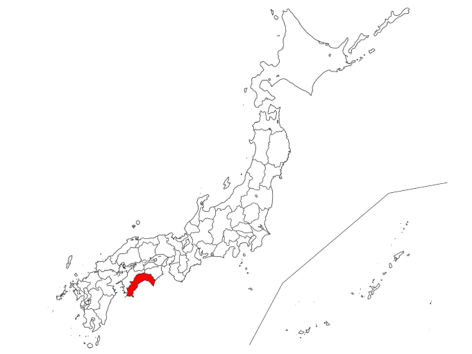 高知県の地図